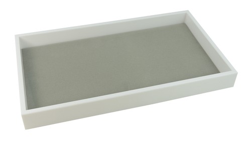 1.5 Inch White Leatherette Textured Presentation Tray & Choice of Display Insert - Picture 19 of 28