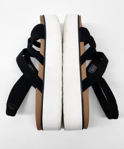 Sandalias SKECHERS Luxe de espuma para mujer talla 6M negras con tanga sin cordones 33244 - Imagen 7 de 10