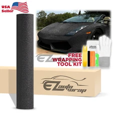 Matte Glitter Black Frosted Sparkle Sticker Decal Sheet Car Vinyl Wrap Film DIY