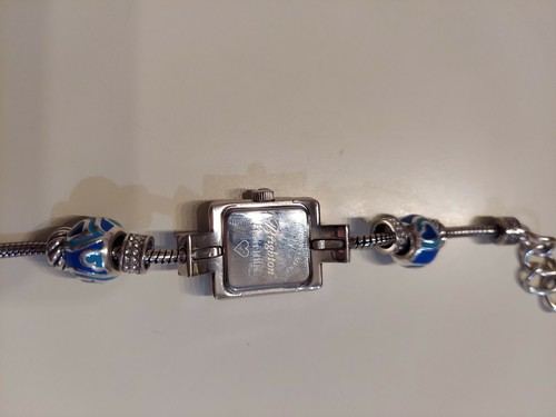 BRIGHTON SHORT HILLS SILVER WATCH WITH 2 BEADS WORKS - Picture 4 of 4