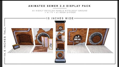 Extreme Sets - Animated Sewer 2 1/12 Diorama Brand New. - Picture 1 of 2