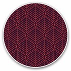 2 x Vinyl Stickers 30cm - Geometric Leaves Pattern Autumn Cool Gift #21581