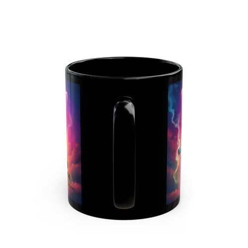 Bad Llama Logo - Black Mug (11oz, 15oz) - Picture 5 of 5