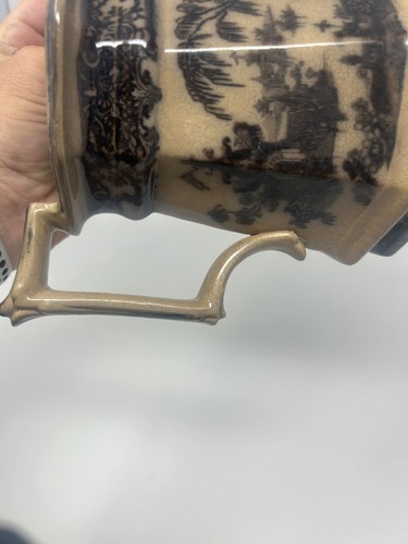Antique Mulberry "Corean " by P.Walker teapot circa 1840's Rare Color Read - Picture 8 of 24