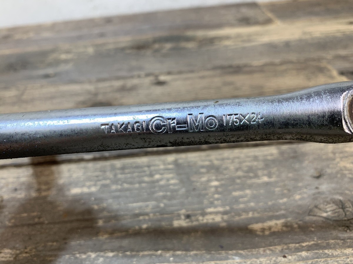 Takagi cr mo 175x24 crank bmx vintage old school japan 1981
