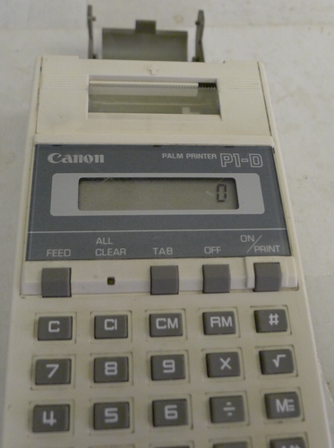 Canon P1-D Palm Printer Calculator - Vintage - Picture 11 of 13