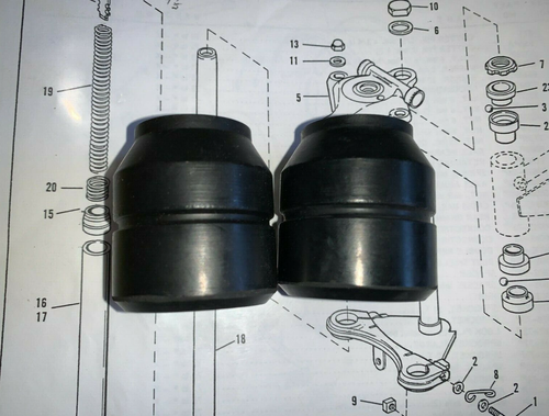AERMACCHI HARLEY NEW pair of 45793-73P FORK BOOTS for 1973 X90 X-90