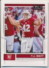 T.J. WATT #336 2017 Panini Score RC STEELERS
