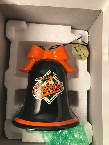 IOB VINTAGE DANBURY COMO NUEVO ADORNO DE NAVIDAD: CAMPANA BALTIMORE ORIOLES 2005   - Imagen 1 de 5