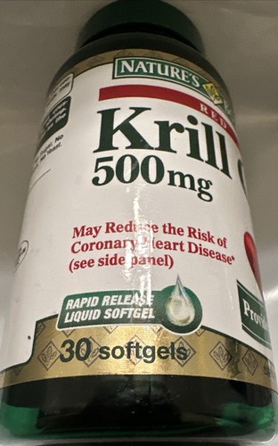2 BOTTLES 60 Counts Nature's Bounty Red Krill Oil 30 Softgels 500 mg EXP 11/2025 - Picture 9 of 9