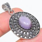 Silver Jewelry Pendant 1.65" S541 Amethyst Gemstone Handmade 925 Sterling