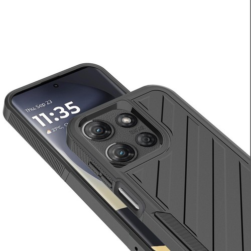 Tempered Glass / Noble Lined Hybrid Cover Phone Case For Motorola Edge 2025 - Bild 14 von 27