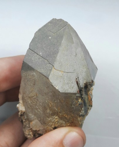 Rutile & Hematite included Smoky Quartz crystal from Zagi mountains Kpk Pak. - Picture 8 of 12