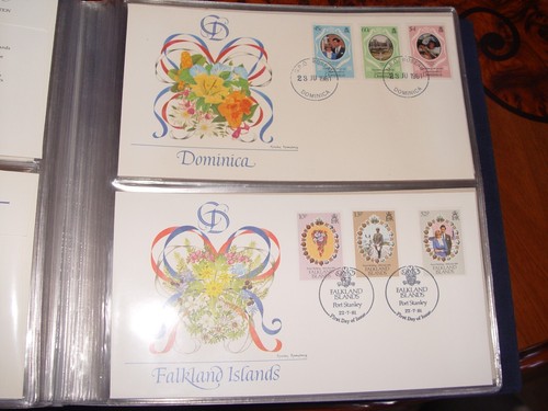 1981 Royal Wedding, 52 First Day Cover Collection, King Charles Lady Diana album - Picture 8 of 24