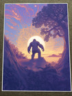 New ListingMystical Creature in Silhouette at Sunset with Glowing Surroundings Poster 18x24