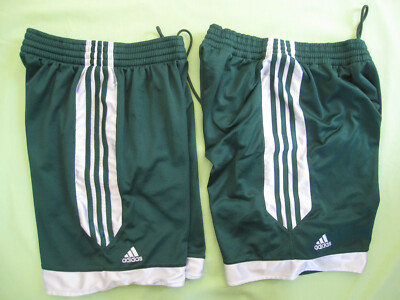 Lot 2 short Adidas Vintage Ancien Vert style Basket Football Homme - S