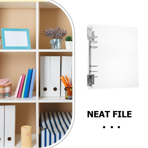 Binder Cover Refillable Notebook Cover Loose-leaf Notebook Shell Students Clear - Picture 4 of 12