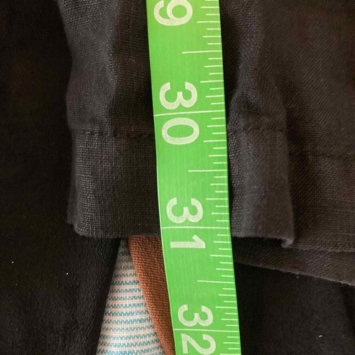 Margaritaville Pants Womens Sz XL Black Drawstring Relaxed 100% Linen Pockets - Picture 8 of 11
