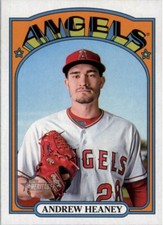 Andrew Heaney 2021 Topps Heritage High Number Base #681 Los Angeles Angels