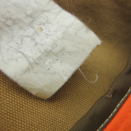 VTG Carhartt Vest Mens Large Brown Orange VU250 Hunting Game Bag Distressed 90s - Picture 24 of 24