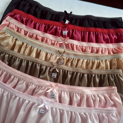 7 Bikini Nylon Höschen Unterwäsche seidig Frau Mann Slips leicht weich Hüfte 38"-42" - Bild 2 von 13