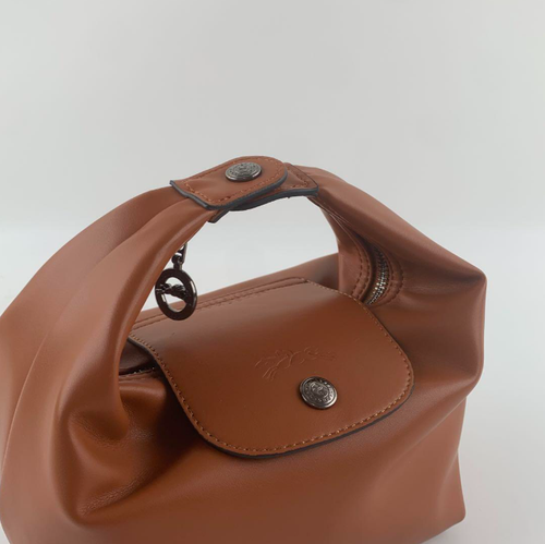 Bolso de Mano LONGCHAMP Le Pliage Xtra XS Coñac Outlet - Cuero de JAPÓN NUEVO - Imagen 8 de 13