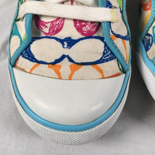 Coach Barrett Multi Blue Women's Sneakers A1078 Size 11M Original Box & Insert - Picture 12 of 18