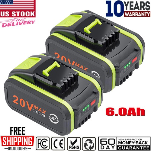 20V 6Ah Battery Replacement For Worx 