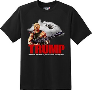 Funny-Trump-Rambo-America-Republican-Humor-Patriotic-T-Shirt-New-Graphic-Tee