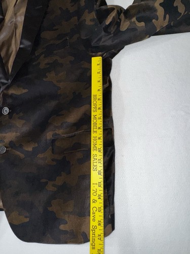 Men's VanHeusen Studio Camo Tuxedo Jacket 48R - Picture 16 of 22