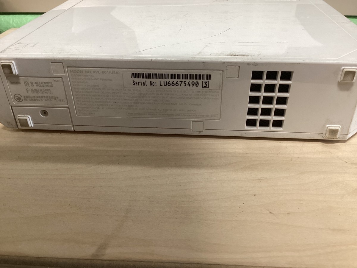 【北米版】wii本体 RVL-001(USA) レア品 Nintendo Wii Console White RVL-001 USA GameCube Compatible