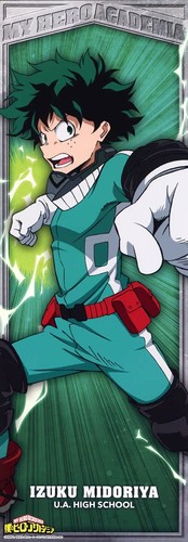 Mural de fondo de desplazamiento de pared con disfraces carteles artísticos de tela colgantes My Hero Academia - Imagen 11 de 40