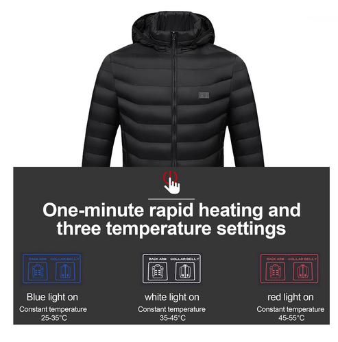 15 Zone Heated Jacket with 10000mah Power Bank - Medium - Picture 2 of 3