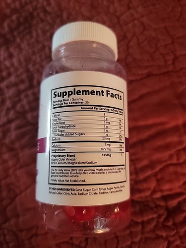 Pure Slim Keto ACV Gummies PureSlim Weight Loss Apple Cider Vinegar 30Gummies - Picture 2 of 4