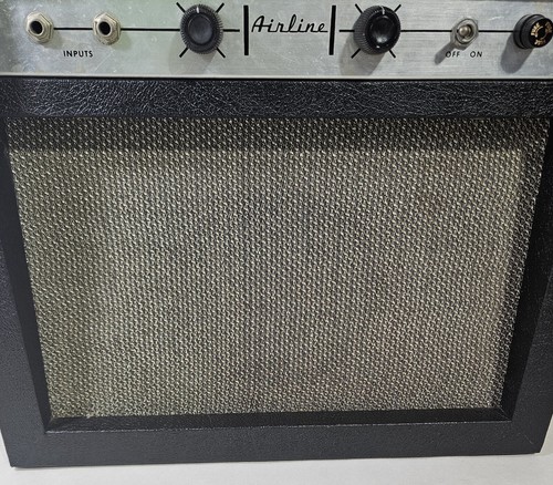 1960's Airline Electric Guitar Tube Amplifier Amp Model 62-9012A Tested Working - Picture 7 of 24