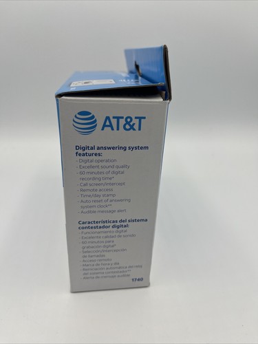 AT&T 1740 Cyfrowy system odpowiedzi ze znaczkiem czasu i dnia - biały - otwarte pudełko Darmowa wysyłka - Zdjęcie 4 z 5