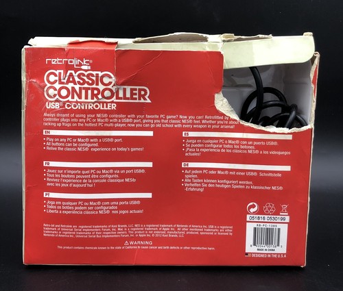 RETROLINK CLASSIC CONTROLLER FOR PC / MAC GAMES USB ENABLED IN BOX WORKING - Picture 3 of 3