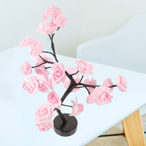 Light Table Lamp Led Rose Tree Lights Valentine's Day Gift Roses Valentines - Picture 4 of 12