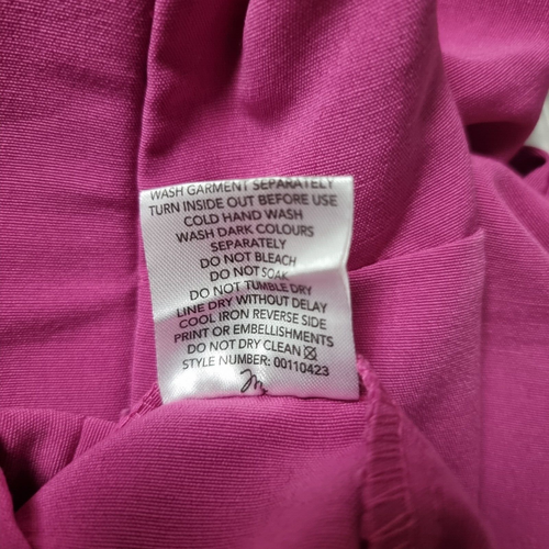 MILLERS Womens Pants Size 16 Pink Stretch Bead Detail High Rise Crop Straight - Picture 16 of 17