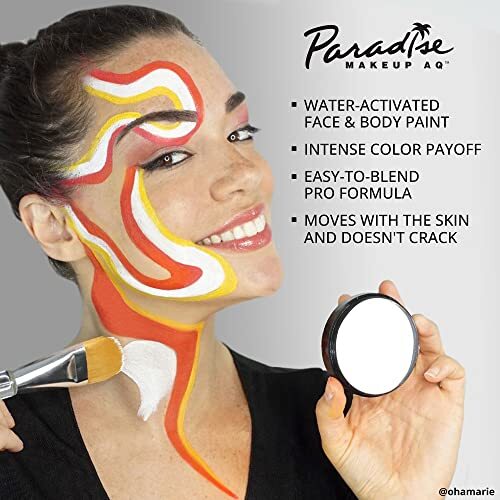 Mehron Makeup Paradise Makeup AQ Face & Body Paint | Assorted Colors , Sizes - Picture 4 of 187