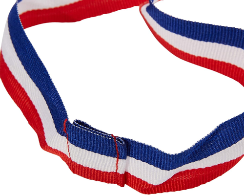 Paquete de 6 medallas ganadoras de oro Juvale con bandera americana y cinta para competición deportiva - Imagen 5 de 12