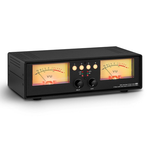 MIC+Line Dual Analog VU Meter Sound Level Indicator Audio Switcher Box DB Panel - Picture 12 of 13