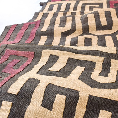 Cuba Aplicada Rafia Textil Congo 141,5 x 21,5 Pulgadas - Imagen 7 de 9