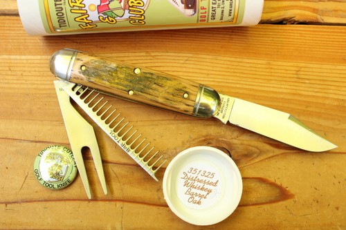 Great Eastern Cutlery GEC Tidioute 351325 "Frwy & Club" Distres Whiskey Barrl & - Picture 2 of 3