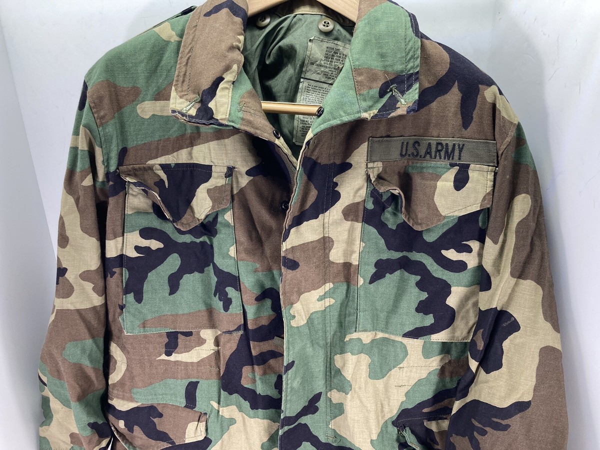 US ARMY BDU JACKET／MEDIUM REGULAR Military BDU Medium Regular Field Jacket Camouflage US Army