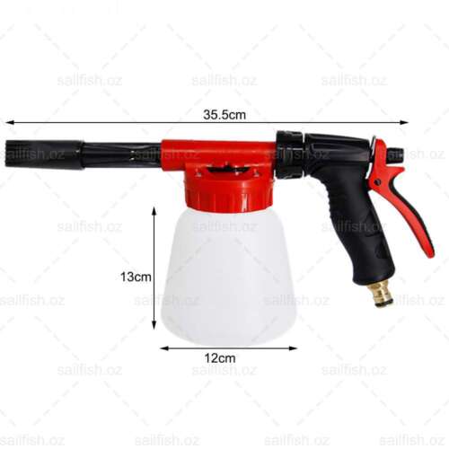 1L High Pressure Car Foam Gun Wash Washer Lance Soap Spray Bottle Hose Pipe Tool - Picture 6 of 12