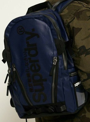 superdry silver backpack