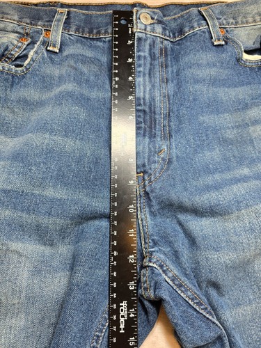 Pantalones de mezclilla Levi's 541 para hombre talla 40x32 azules atléticos ligeramente cónicos desgastados - Imagen 3 de 10