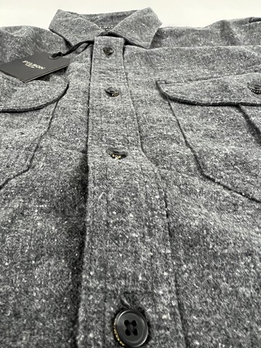 FILSON ALASKAN GUIDE SHIRT DARK HEATHER GREY M NWT - Picture 10 of 15