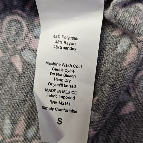 LuLaRoe Dress Women's Size S Long Simply Comfortable Gray/Red Suns 142161 - Picture 3 of 9